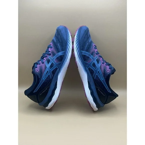ASICS Gel Nimbus 23 Blue Purple Running Athletic Shoes - Women's Size 9 USED - Picture 6 of 10